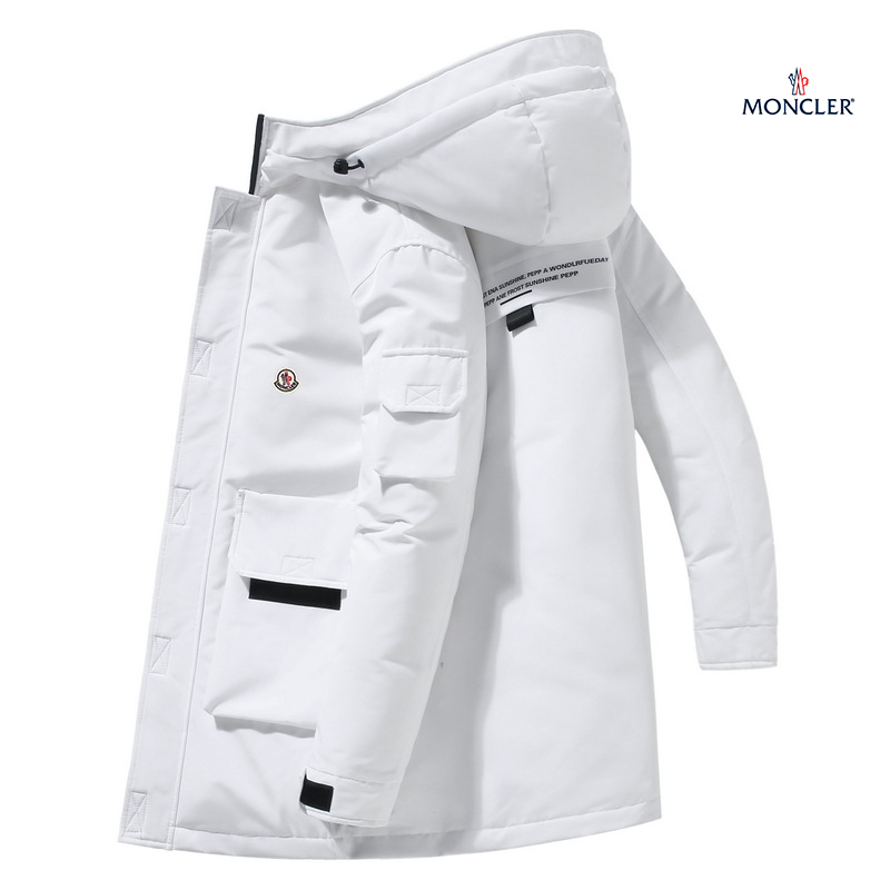MONCLER メンズ 新作 冬物 ワークウェア ダウンジャケット フード付き ミドル丈コート
