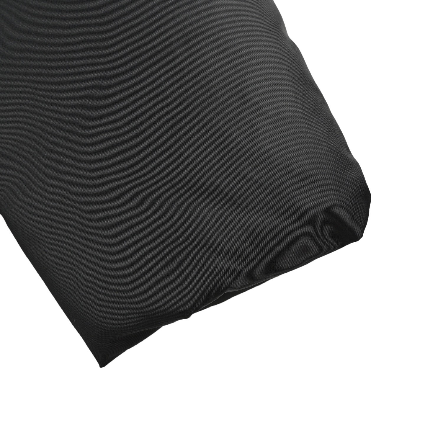 PRADA プラダ ブラック 再生ナイロン 撞色リブコollar ダウンジャケット