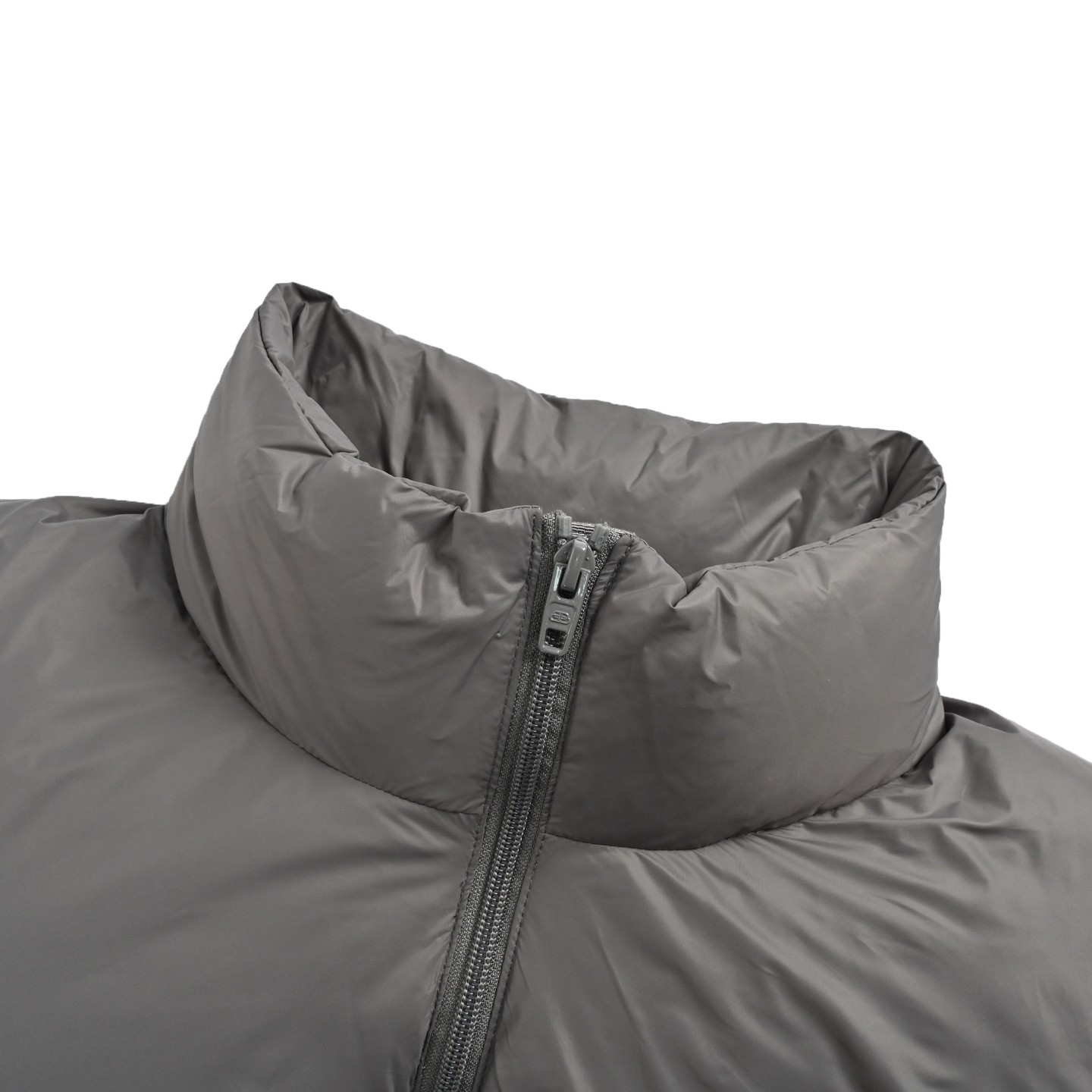 Balenciaga バレンシアガ リングロゴ ハイネック ダウンジャケット ダークグレー ブラック