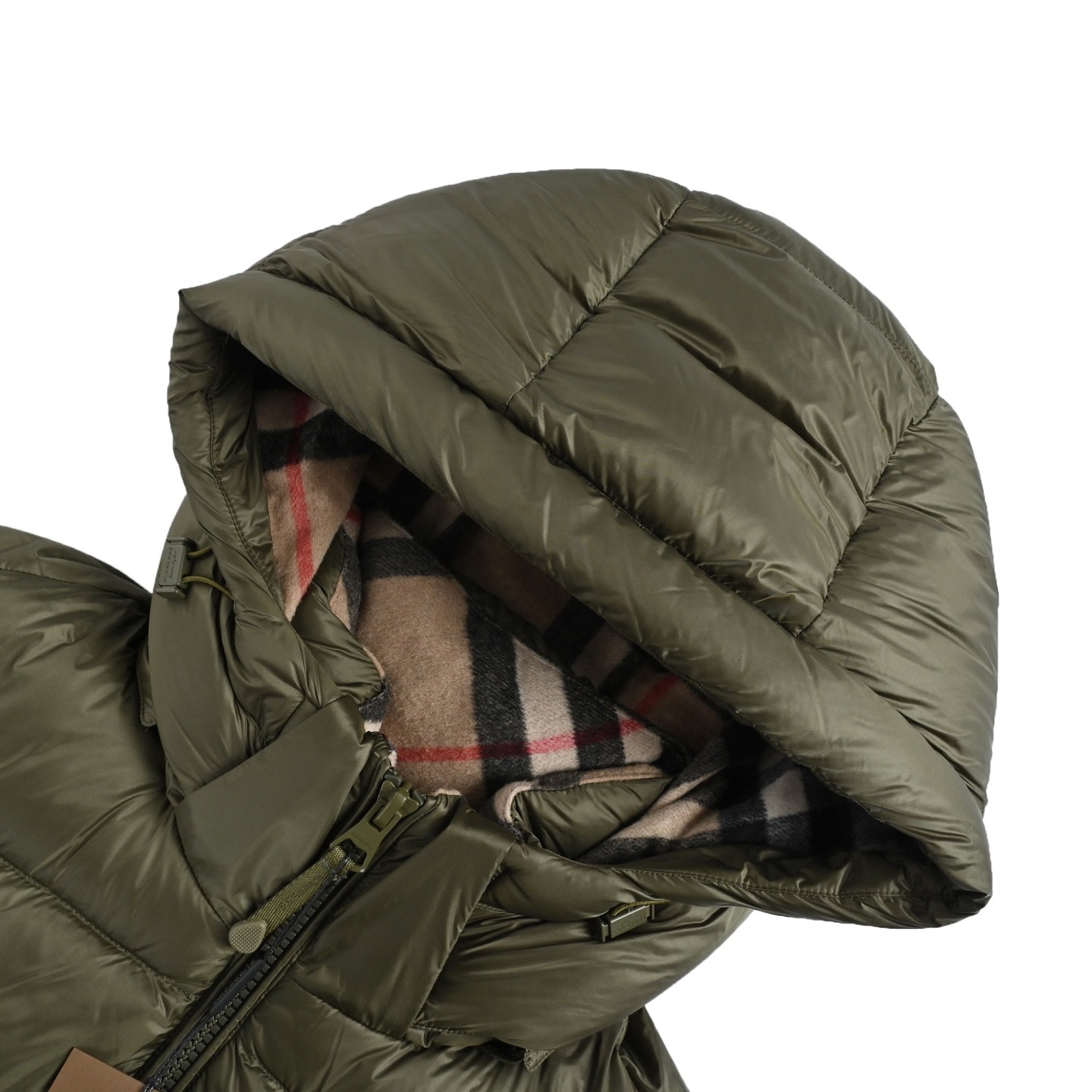 BURBERRY バーバリー 25FW新作 グレンチェックフード付きダウンジャケット