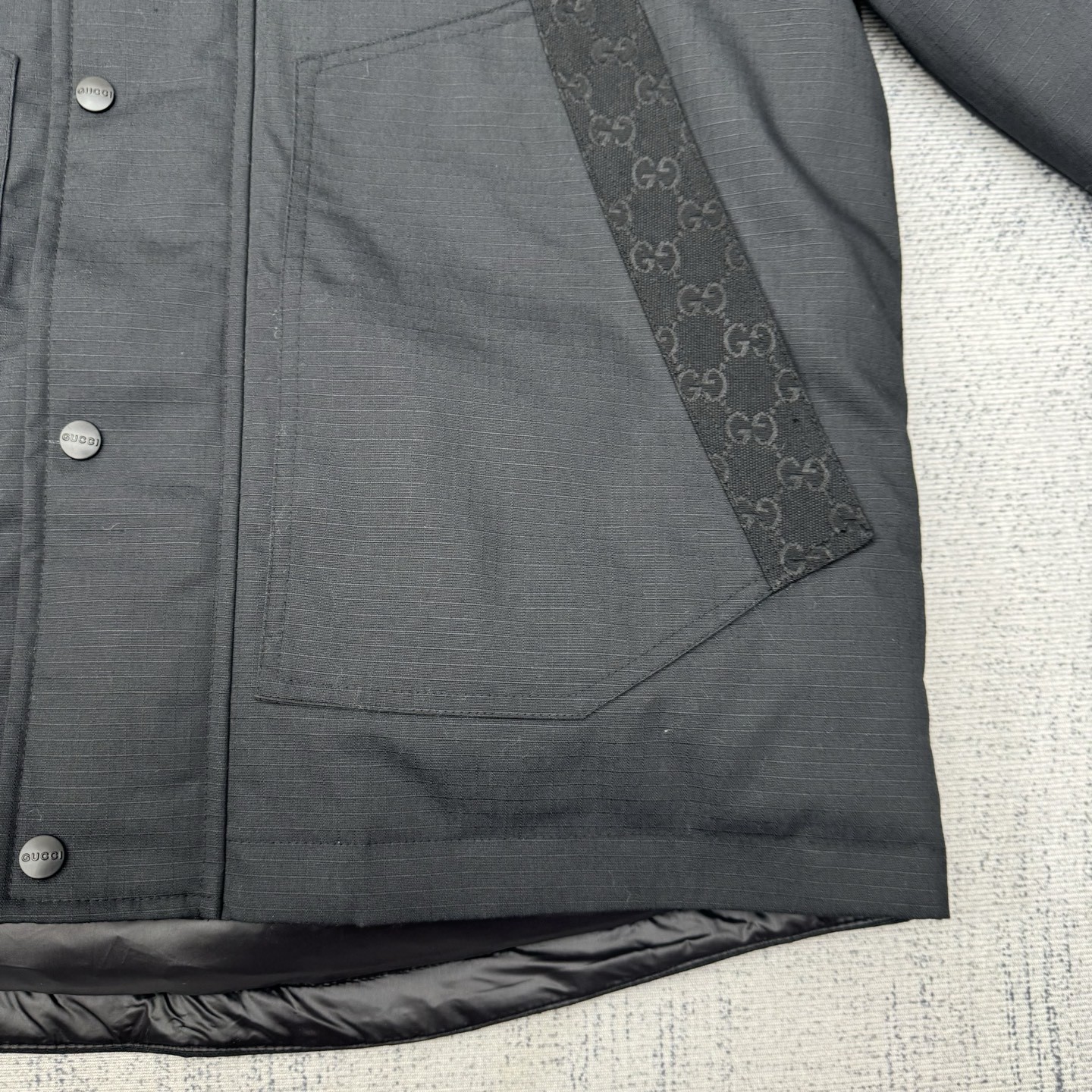 GUCCI グッチ 2025 FW秋冬新作 フード付き防風ロングスリーブダウンジャケット