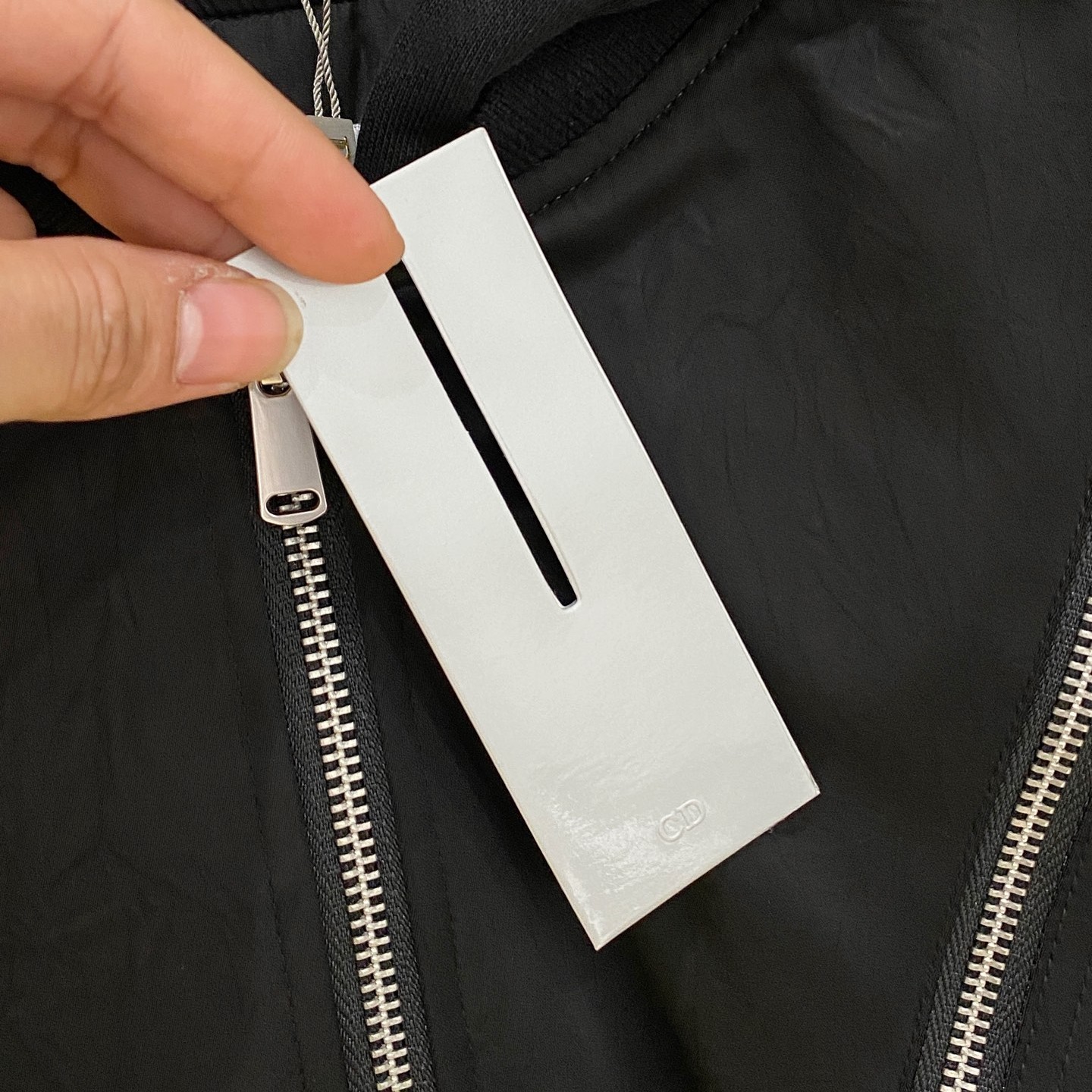 DIOR ディオール フーデッドダウンジャケット ブラック&シルバー