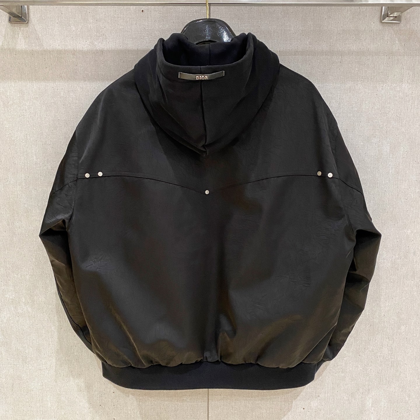 DIOR ディオール フーデッドダウンジャケット ブラック&シルバー