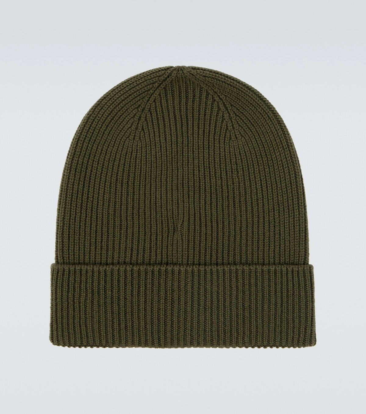 【MONCLER全国送料無料】Moncler Logo ribbed-knit virgin wool beanie