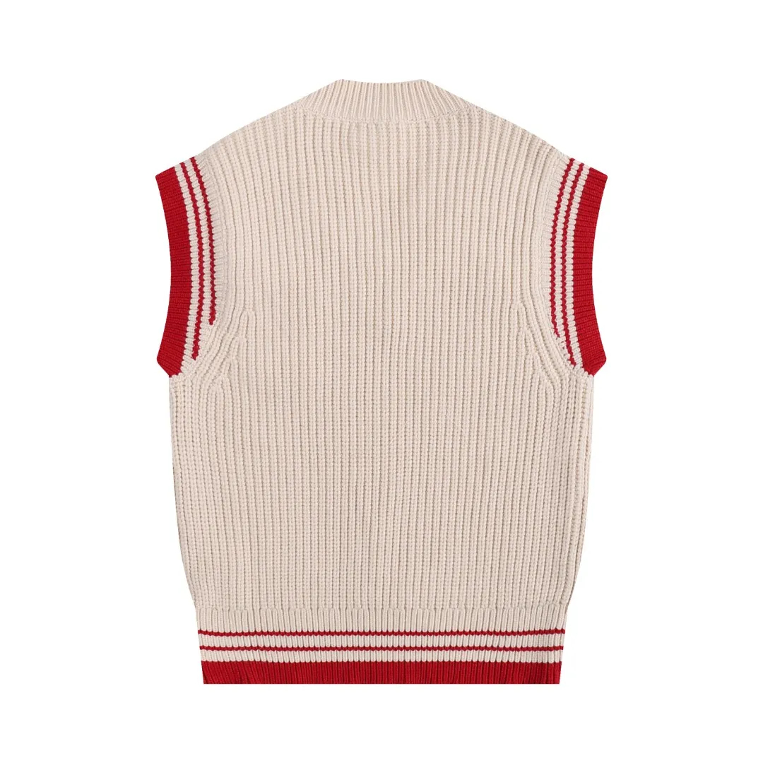 AMI PARIS（アミ パリス） オーバーサイズニットベスト 男女兼用