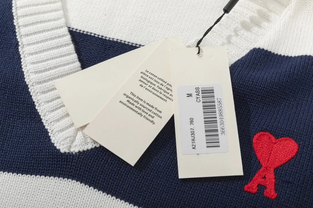 AMI PARIS（アミ パリス） オーバーサイズニットベスト 男女兼用