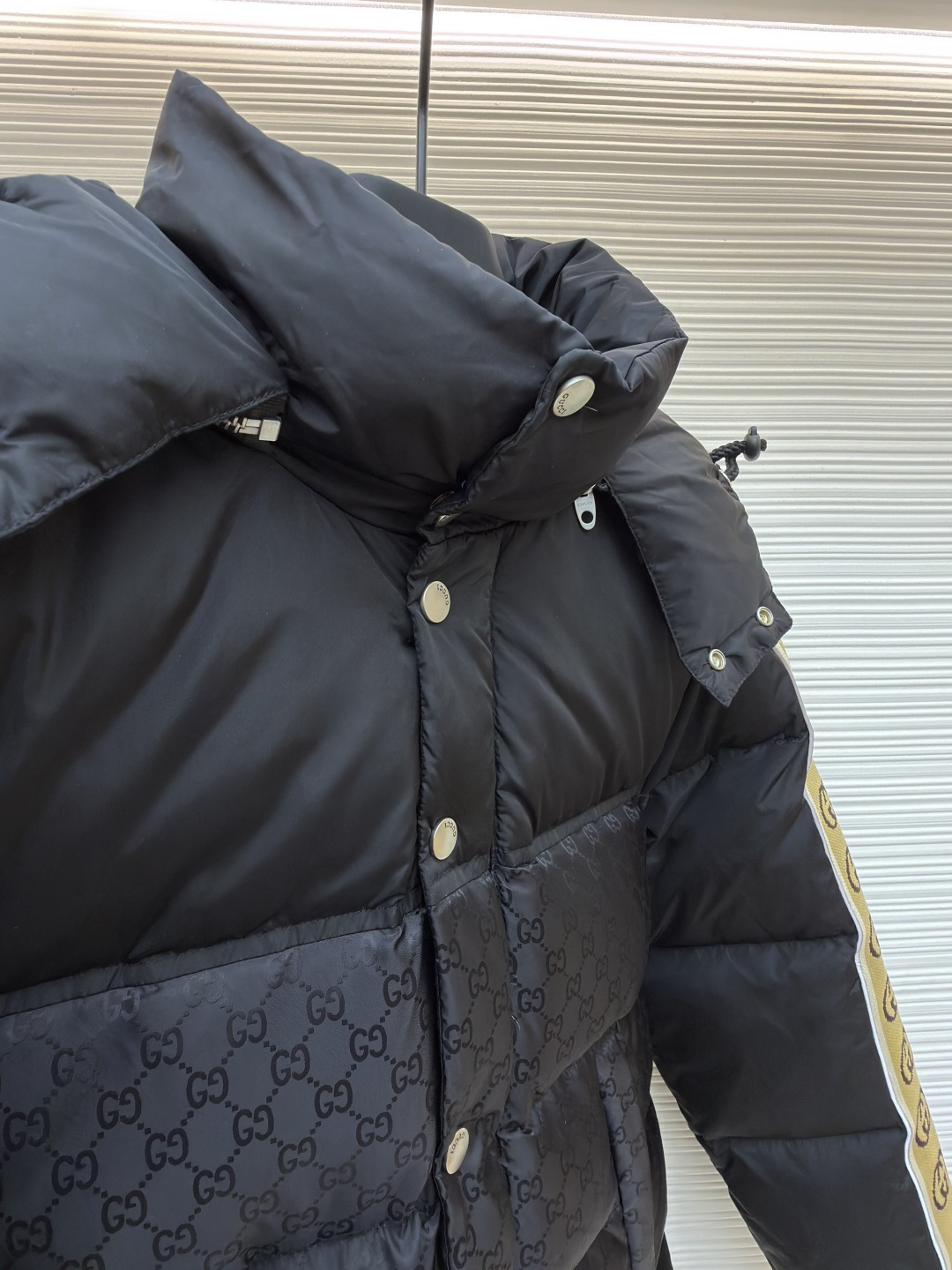 ★Gucci GGジャカード ナイロン ダウンコート★  ダウンジャケット