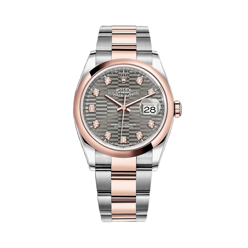 モデル オイスター、36 mm、オイスタースチール＆エバーローズゴールド 126201-0042