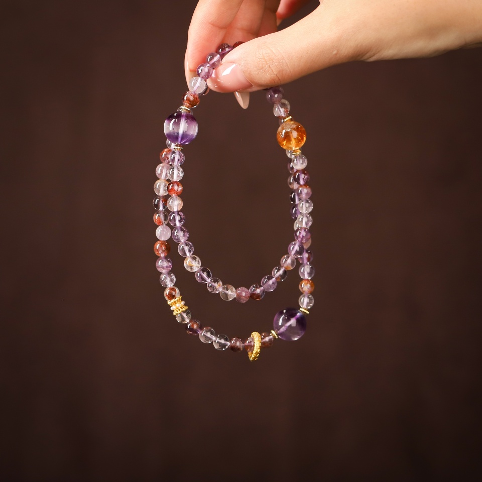 【礼】紫气东来丨紫幽灵 多圈手链