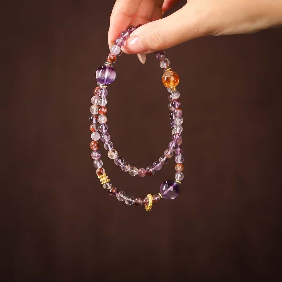 【礼】紫气东来丨紫幽灵 多圈手链