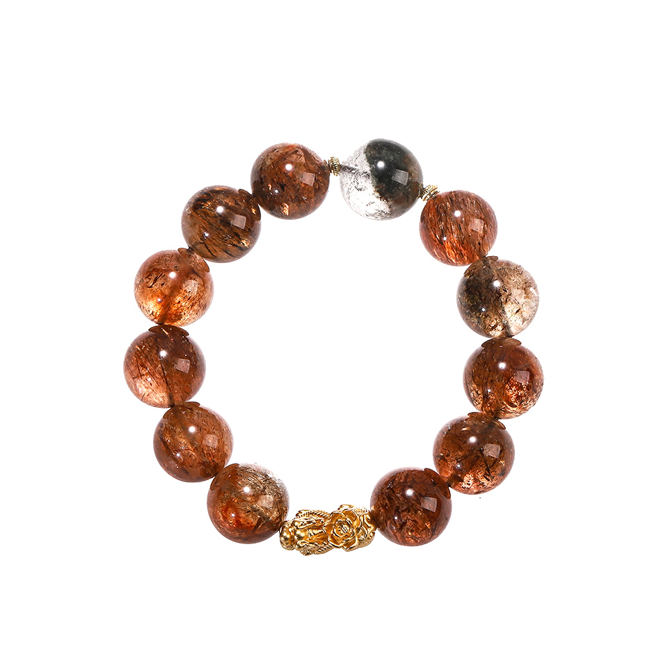 丰盈显化丨黑金超貔貅 手串