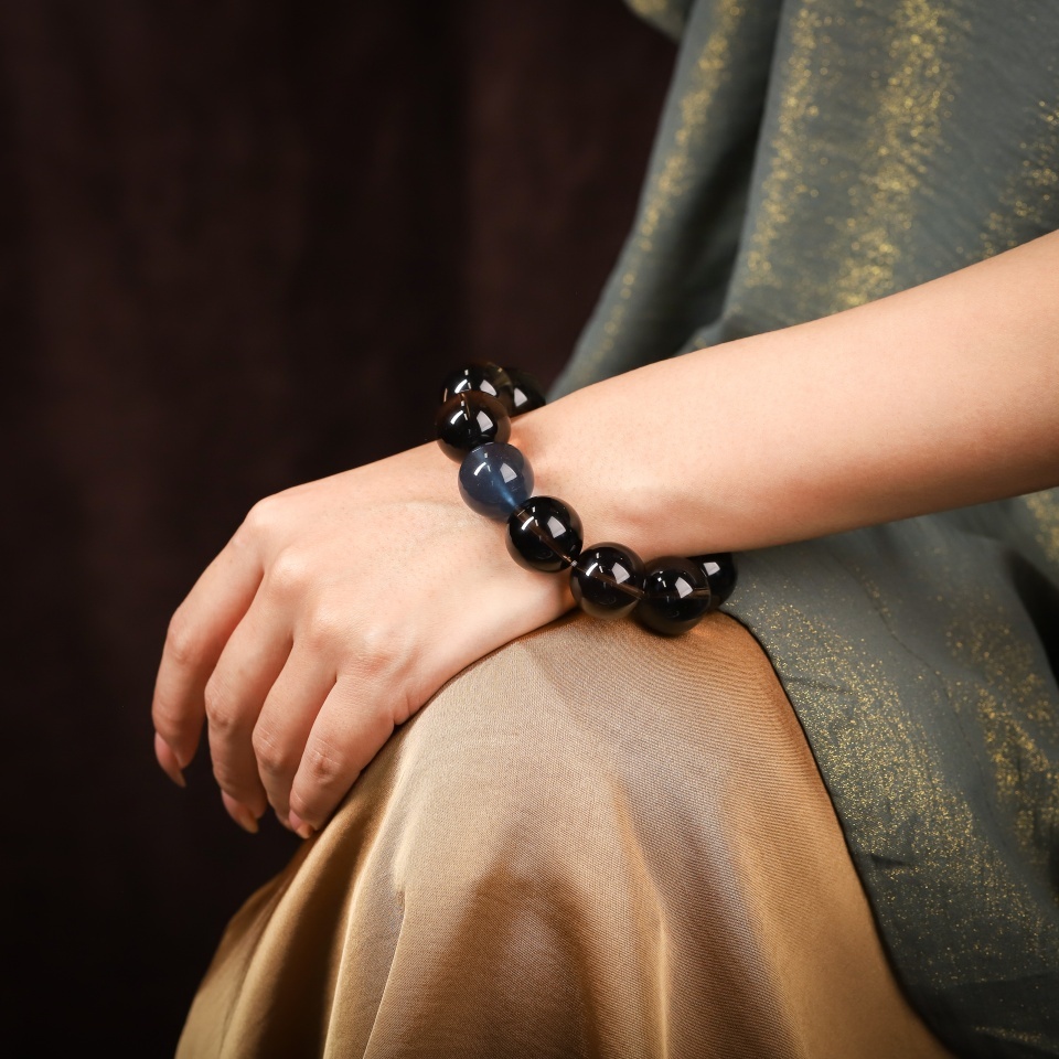 【礼】气场引擎丨天然茶晶男士 手串