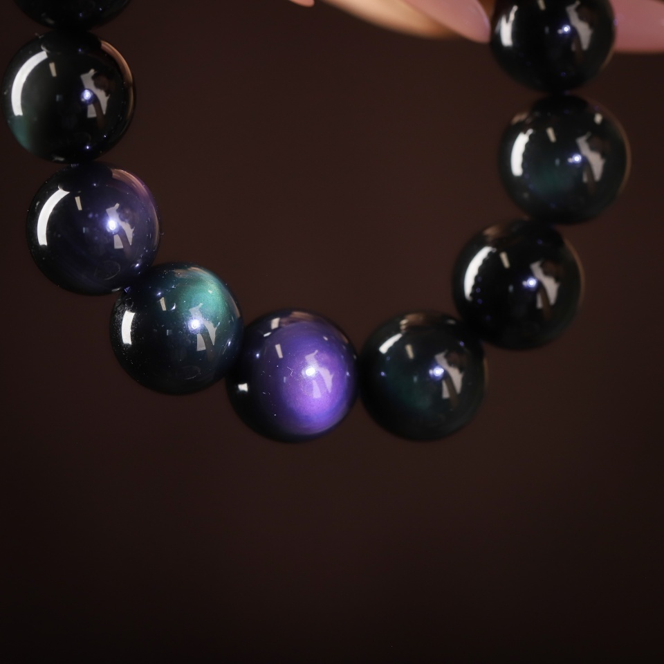 【愈】扎根显化丨红绿彩曜石 手串