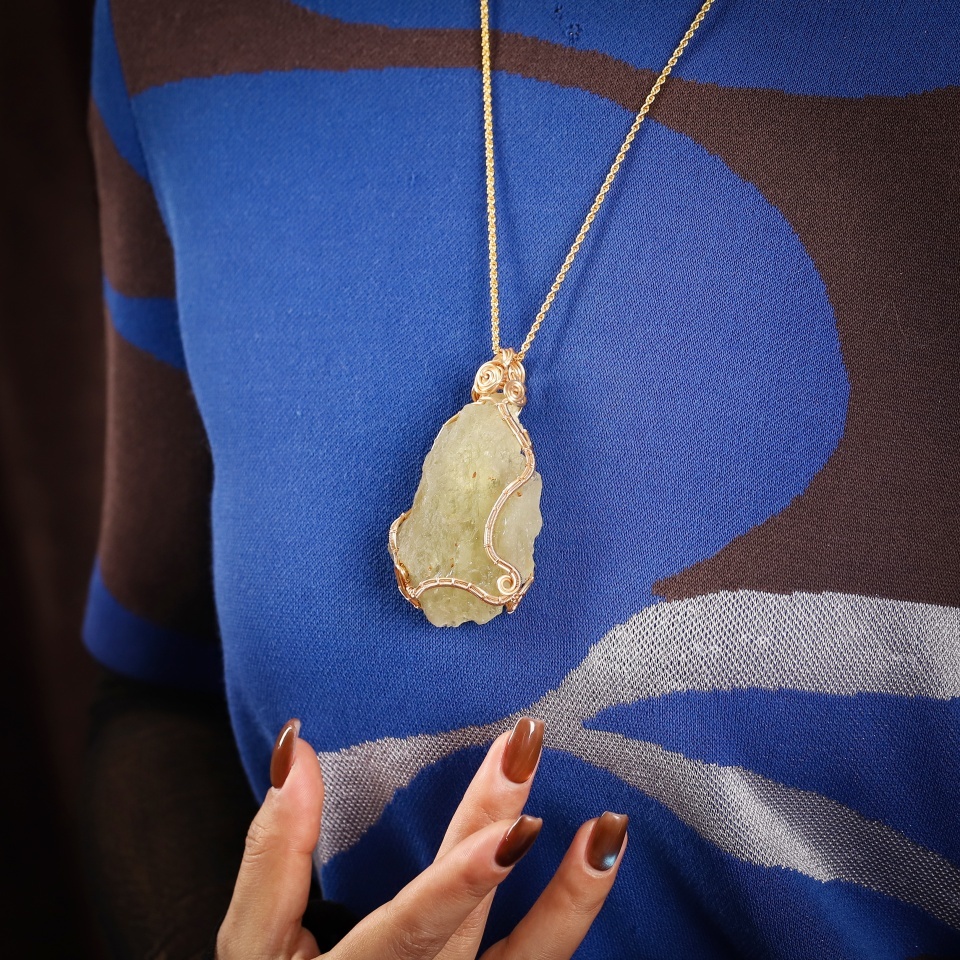 沙漠之光丨黄金陨石绕线款 吊坠