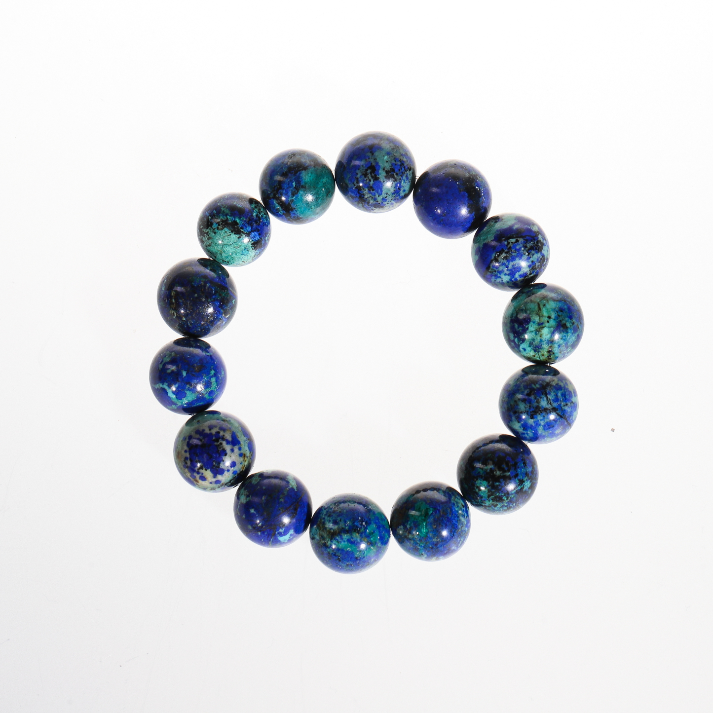 靛蓝圣殿·双螺旋疗愈｜蓝铜矿手链