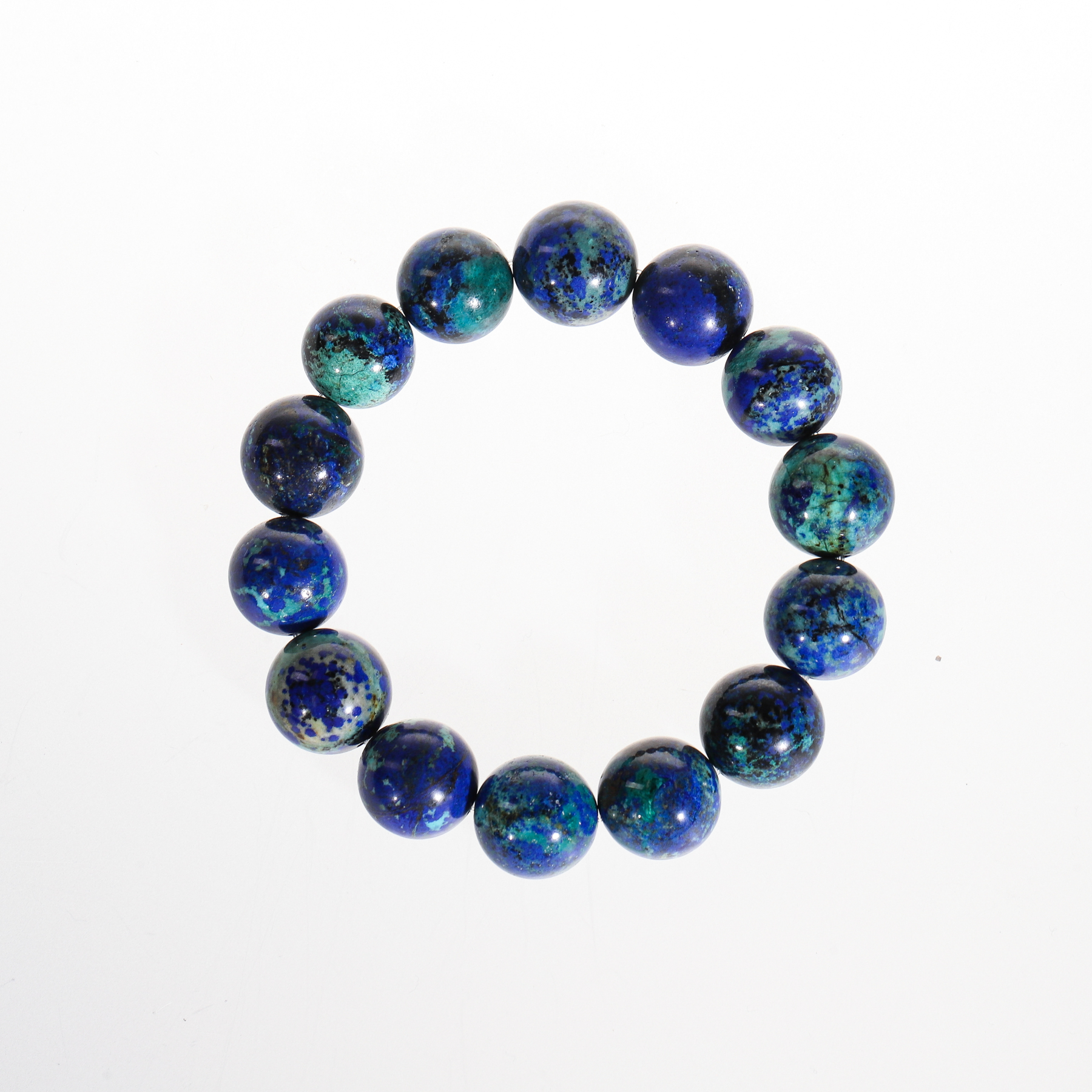 靛蓝圣殿·双螺旋疗愈｜蓝铜矿手链