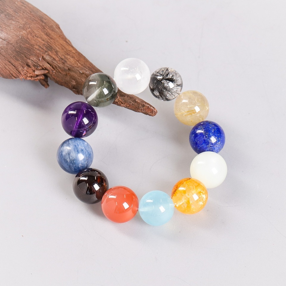 寰宇浩瀚｜十二脉轮 水晶手串