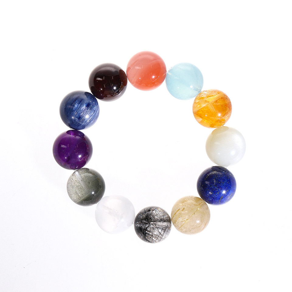 寰宇浩瀚｜十二脉轮 水晶手串