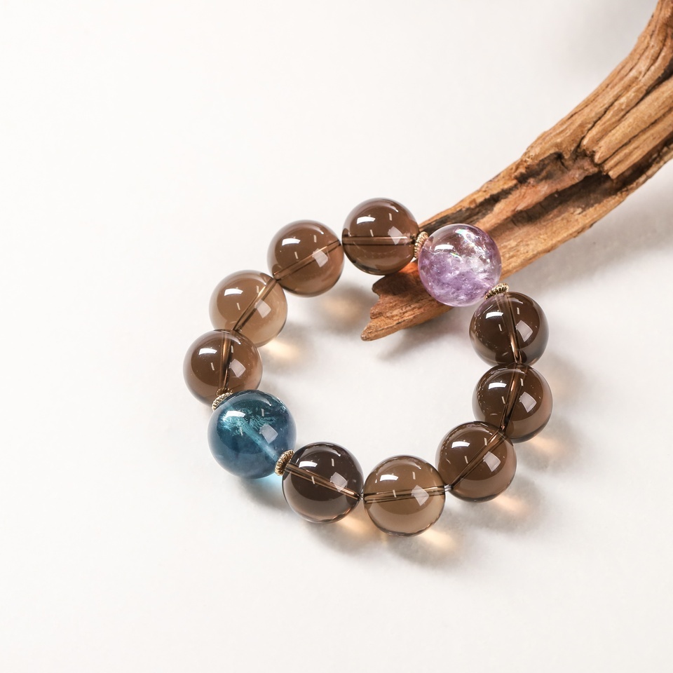 扎根落地 · 稳稳的安全感｜天然茶晶 手串