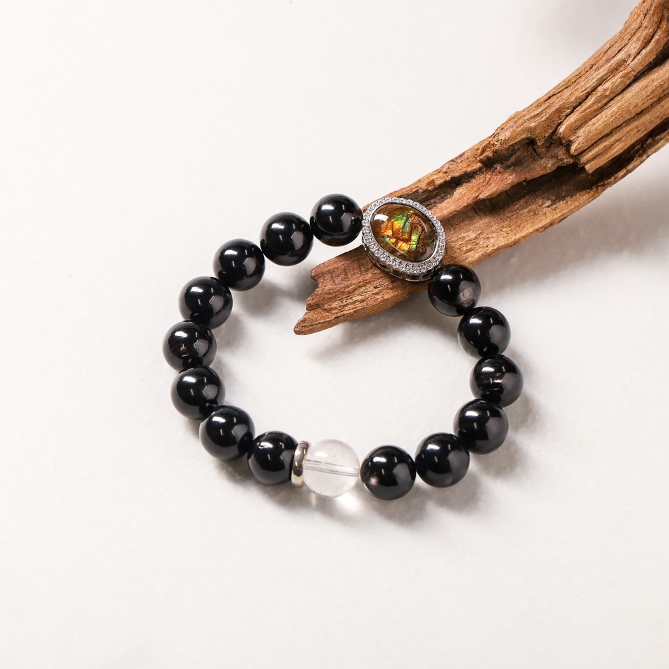 机遇创造·显化引擎｜斑彩石金运石手串