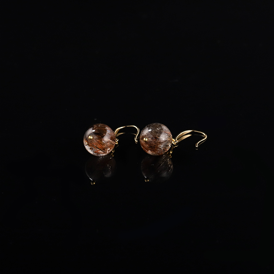 黑金曜耳｜黑金超七 耳环