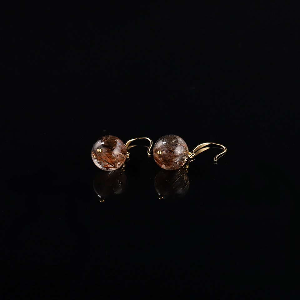 黑金曜耳｜黑金超七 耳环