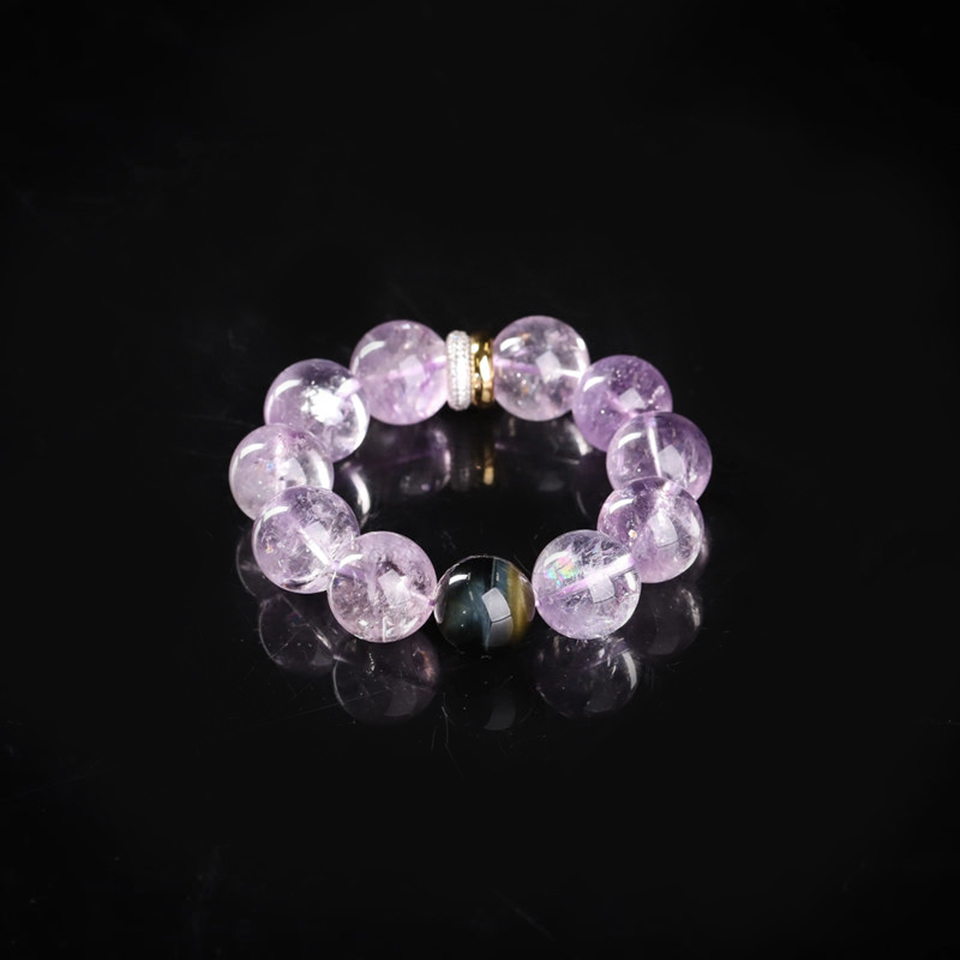 紫火荧光｜玻利维亚薰衣草紫水晶 手串
