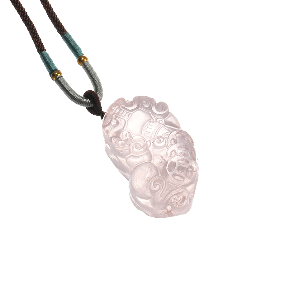 狮子之心 |  粉晶貔貅 吊坠