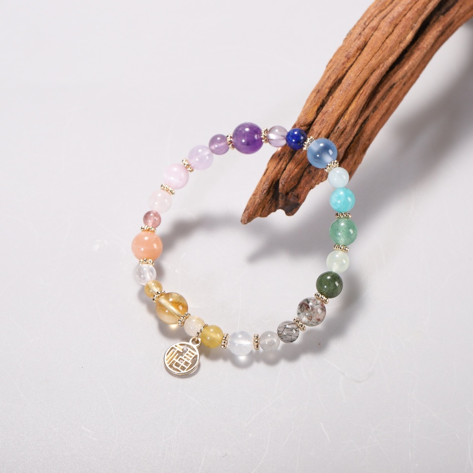 彩虹多福丨彩虹多宝 宝宝手链