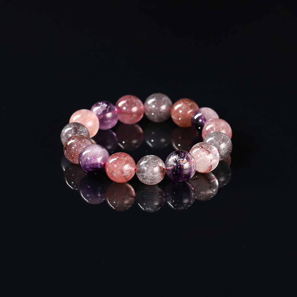 大红大紫 × 七矿共生 ｜满矿超七 手串