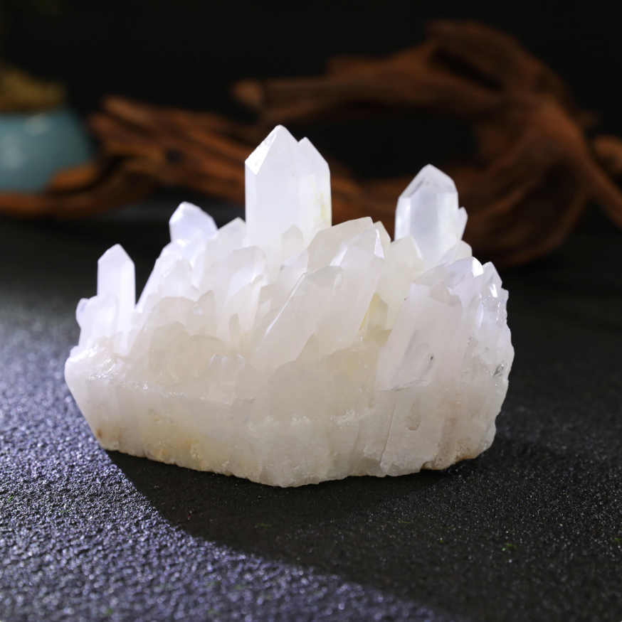 华夏之光白水晶簇[水晶课]