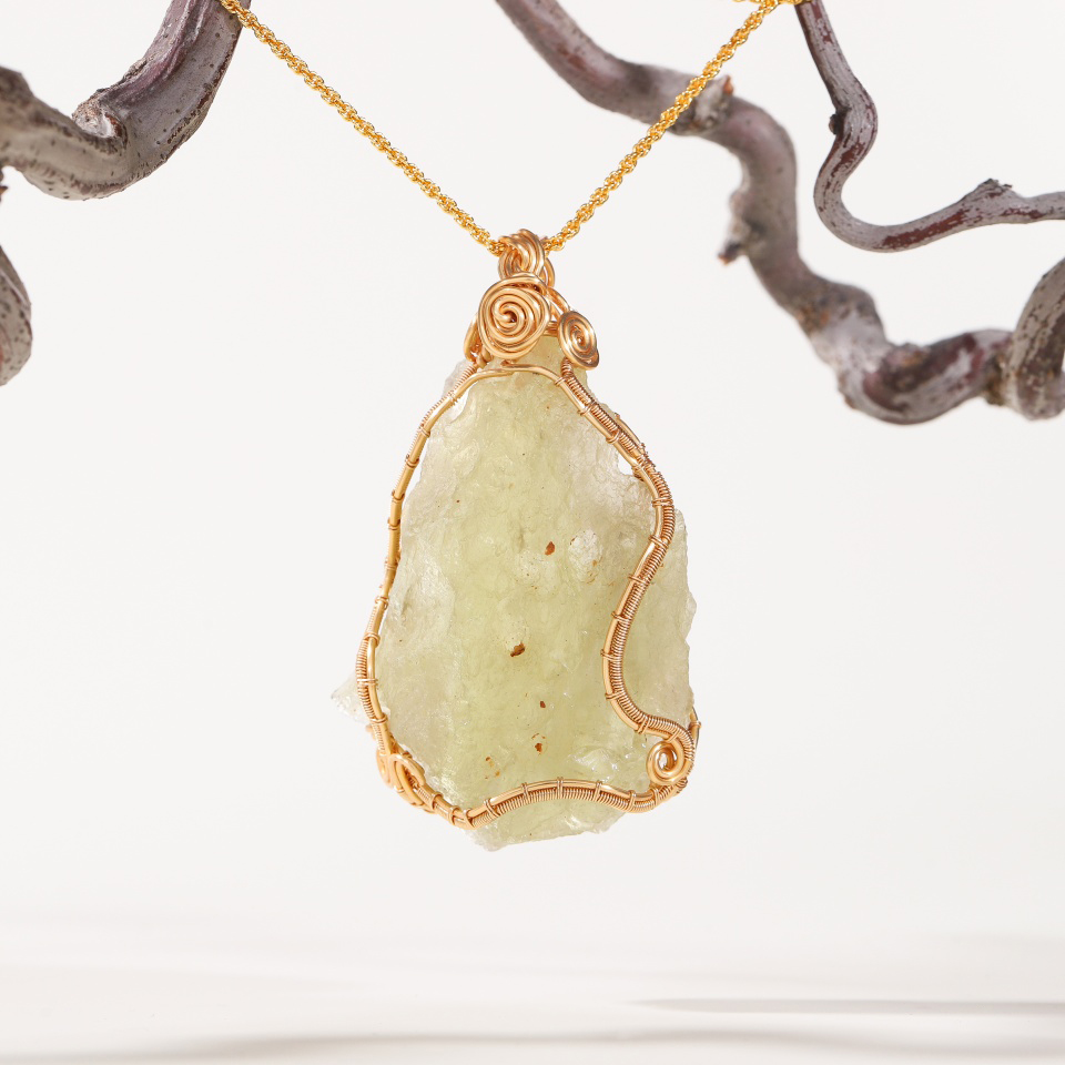 沙漠之光丨黄金陨石绕线款 吊坠