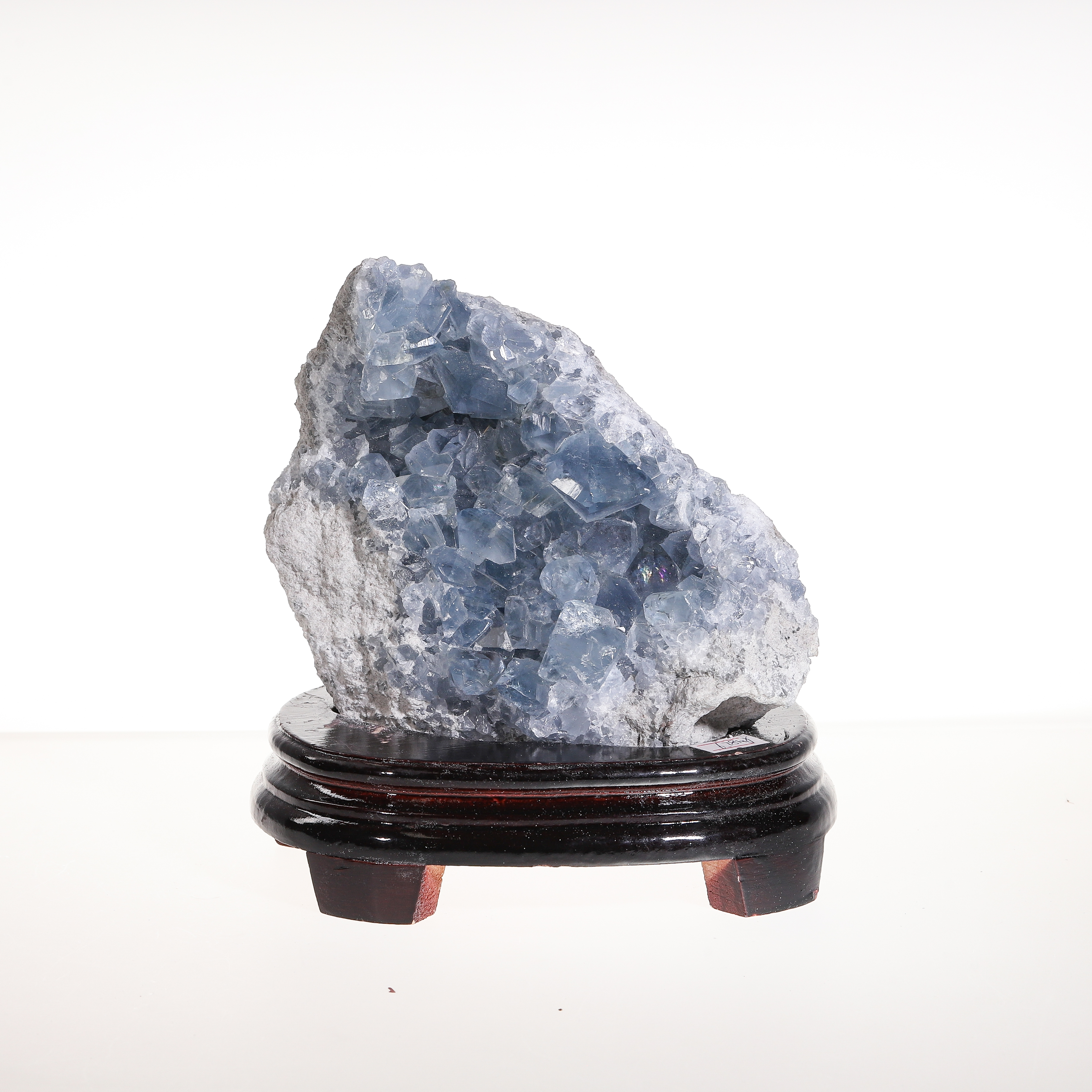 三昧真火「马达加斯加」天青石｜极品晶簇 摆件