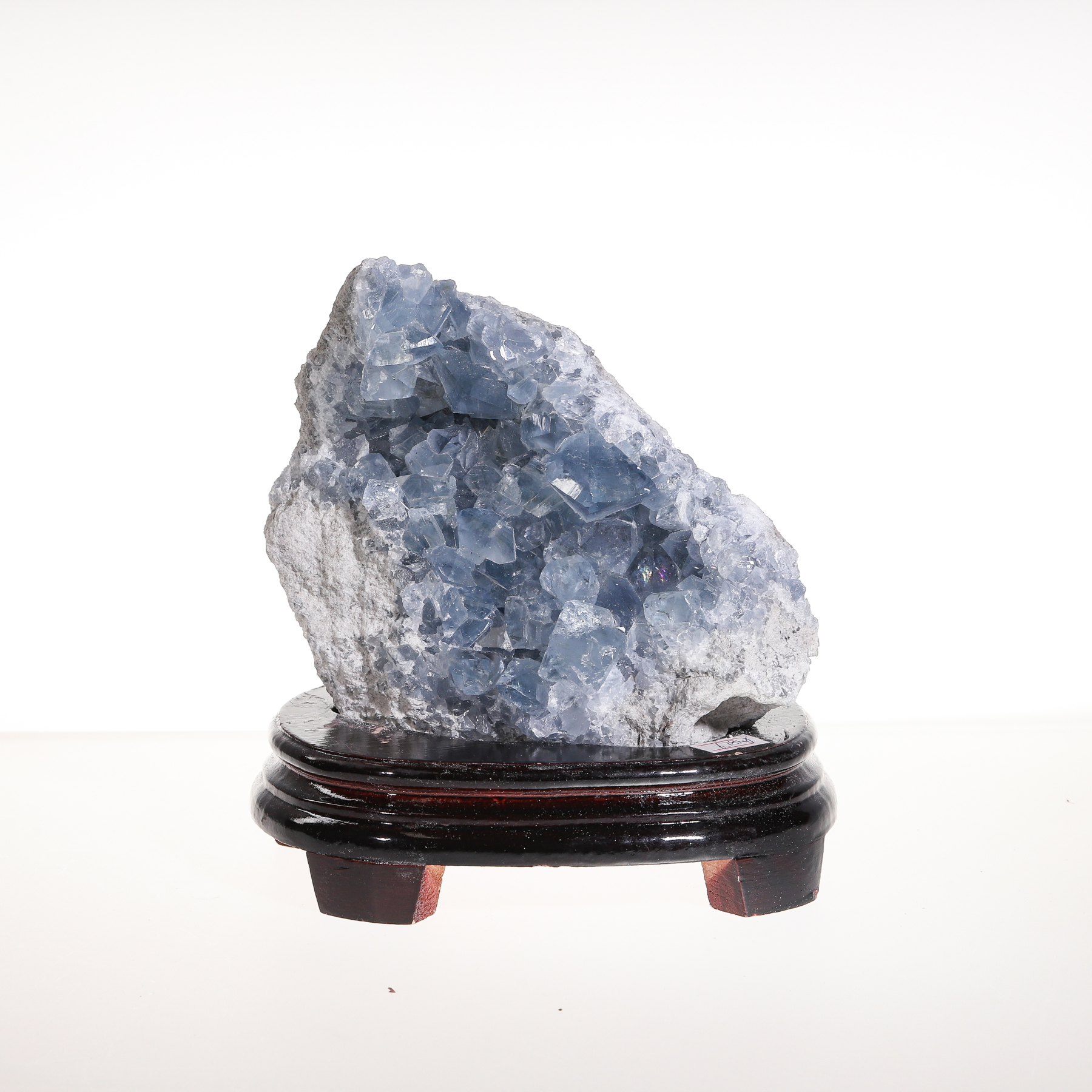 三昧真火「马达加斯加」天青石｜极品晶簇 摆件