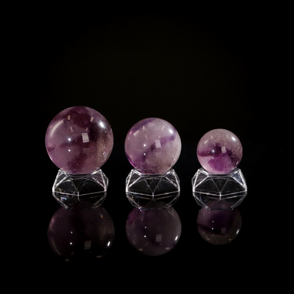 权杖之心丨达碧兹 紫水晶球 摆件