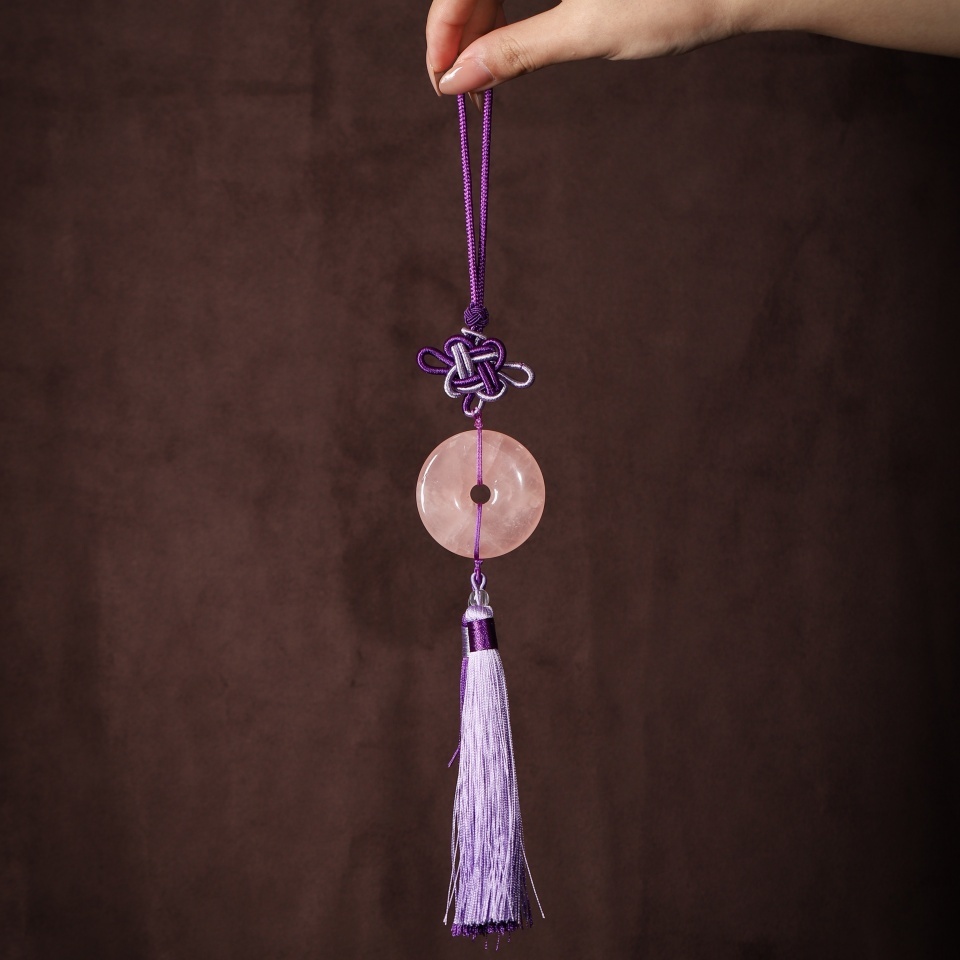 【礼】粉韵平安丨粉晶平安扣 挂饰