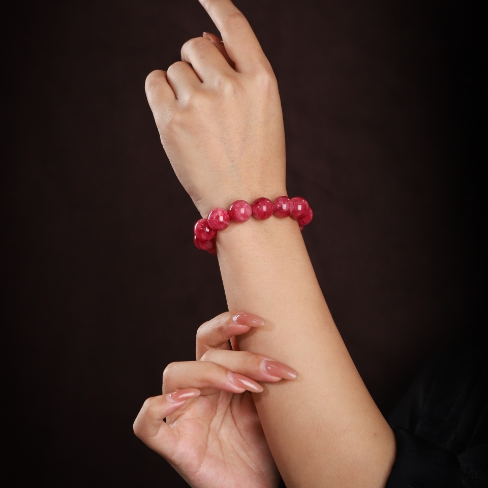 【爱】帝国玫瑰丨老料蔷薇石 手串