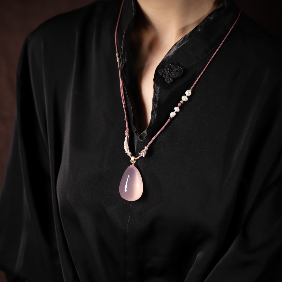 【爱】爱的滋养丨六芒星光粉晶 吊坠