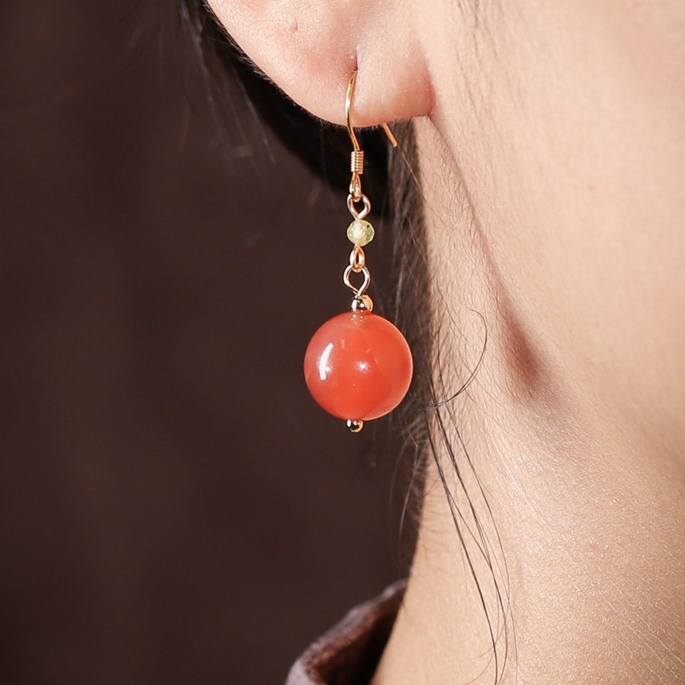 【爱】华夏祥瑞 | 南红如意 耳环