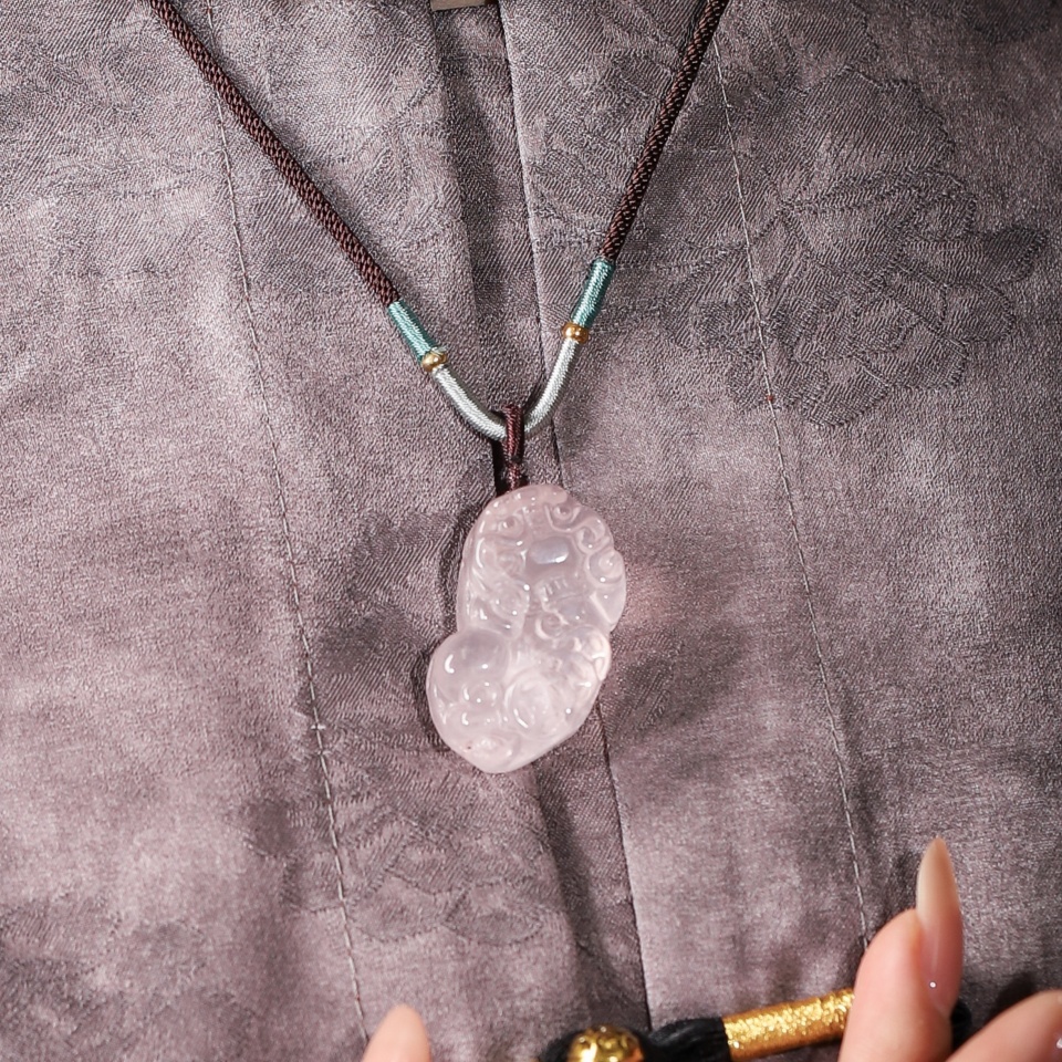 【爱】狮子之心 |  粉晶貔貅 吊坠