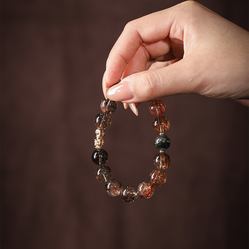 丰盈显化丨黑金超貔貅 手串