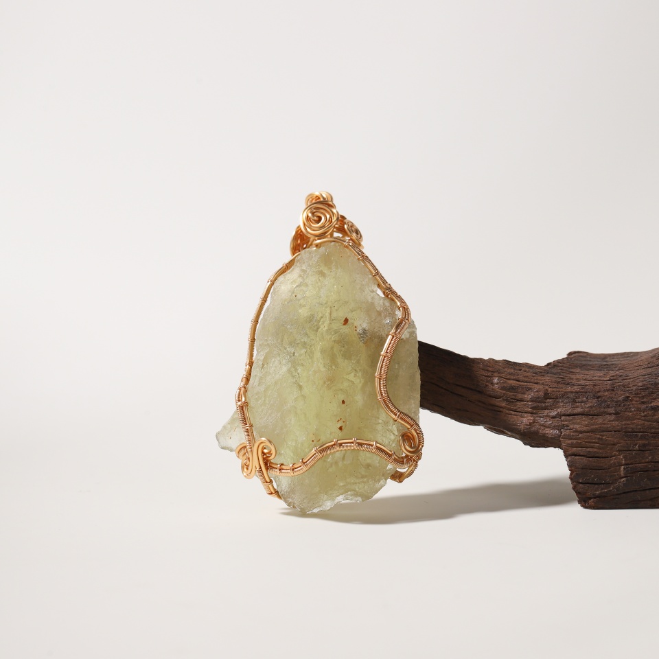 沙漠之光丨黄金陨石绕线款 吊坠