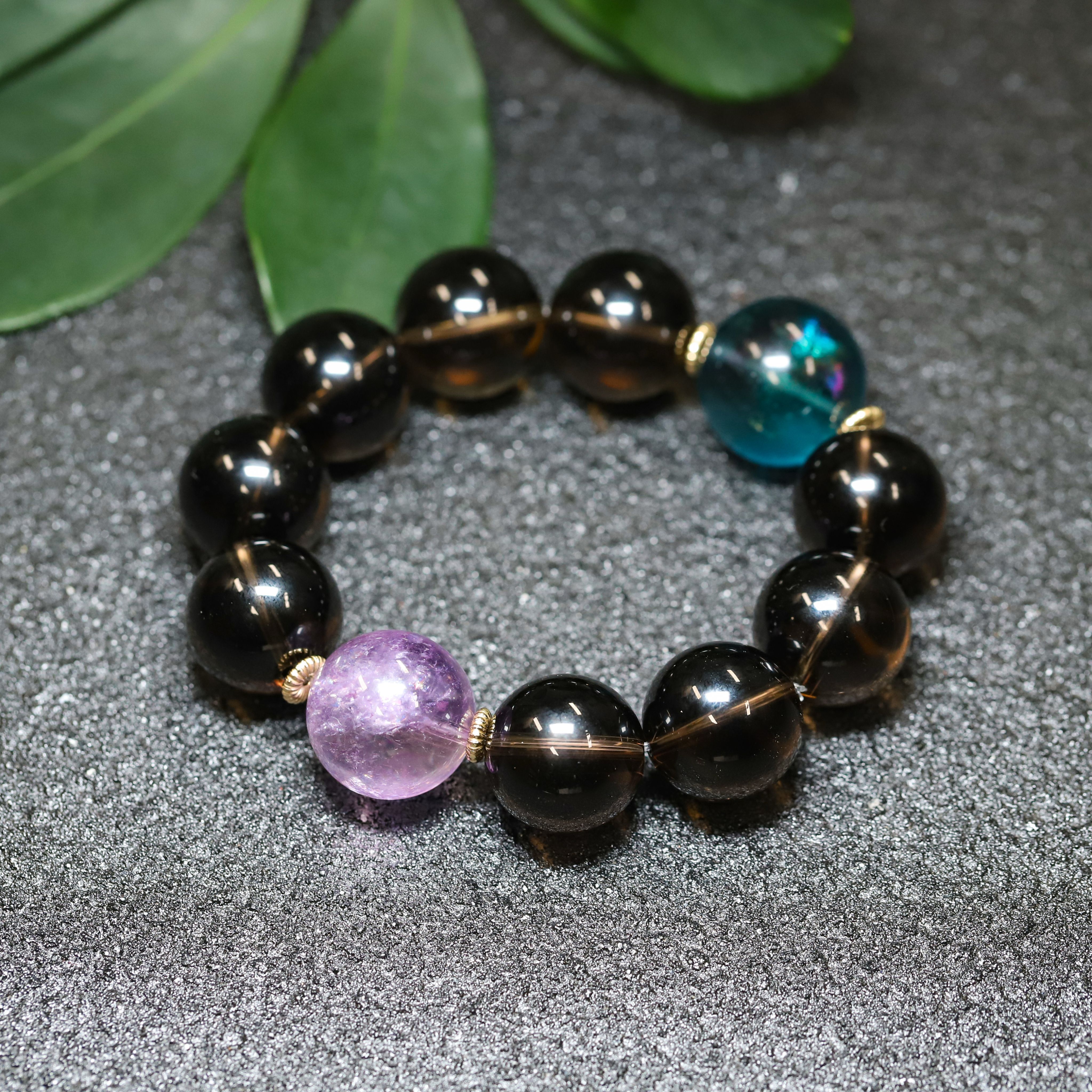 扎根落地 · 稳稳的安全感｜天然茶晶 手串