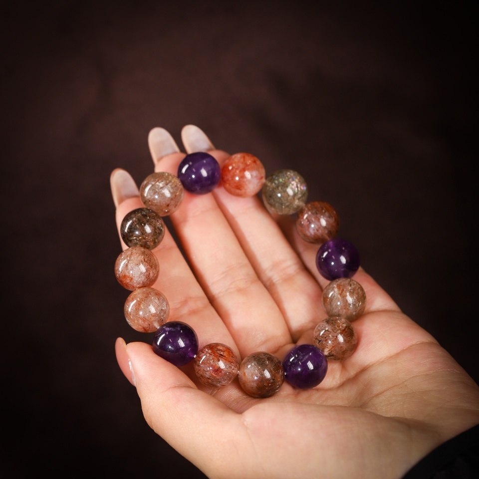 【富】黑金聚彩｜黑金超七 手串