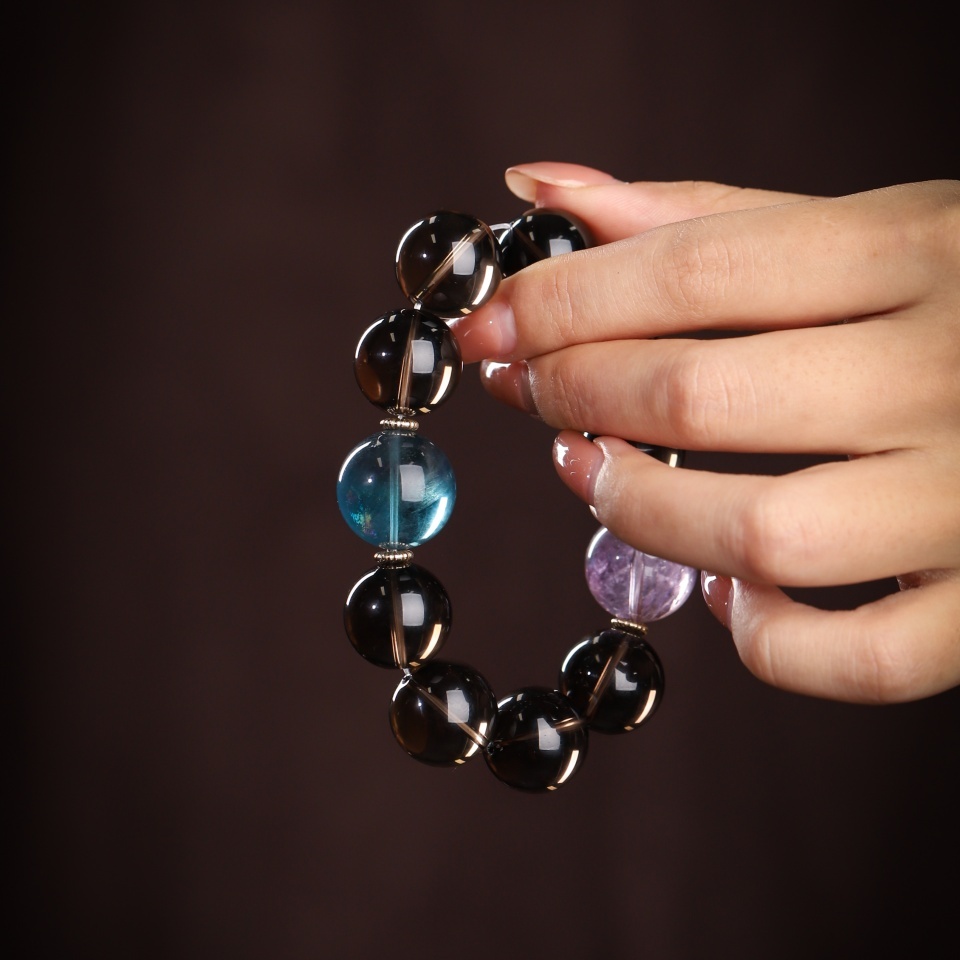 【礼】扎根落地丨天然茶晶 手串