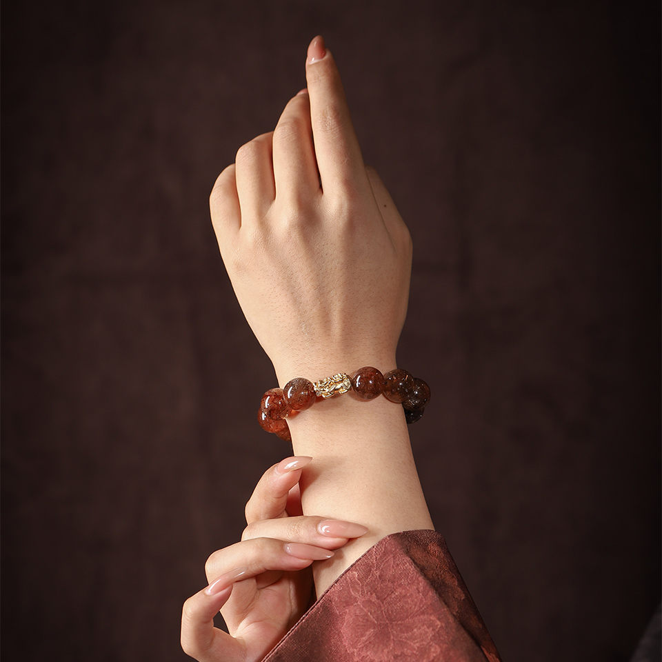 丰盈显化丨黑金超貔貅 手串