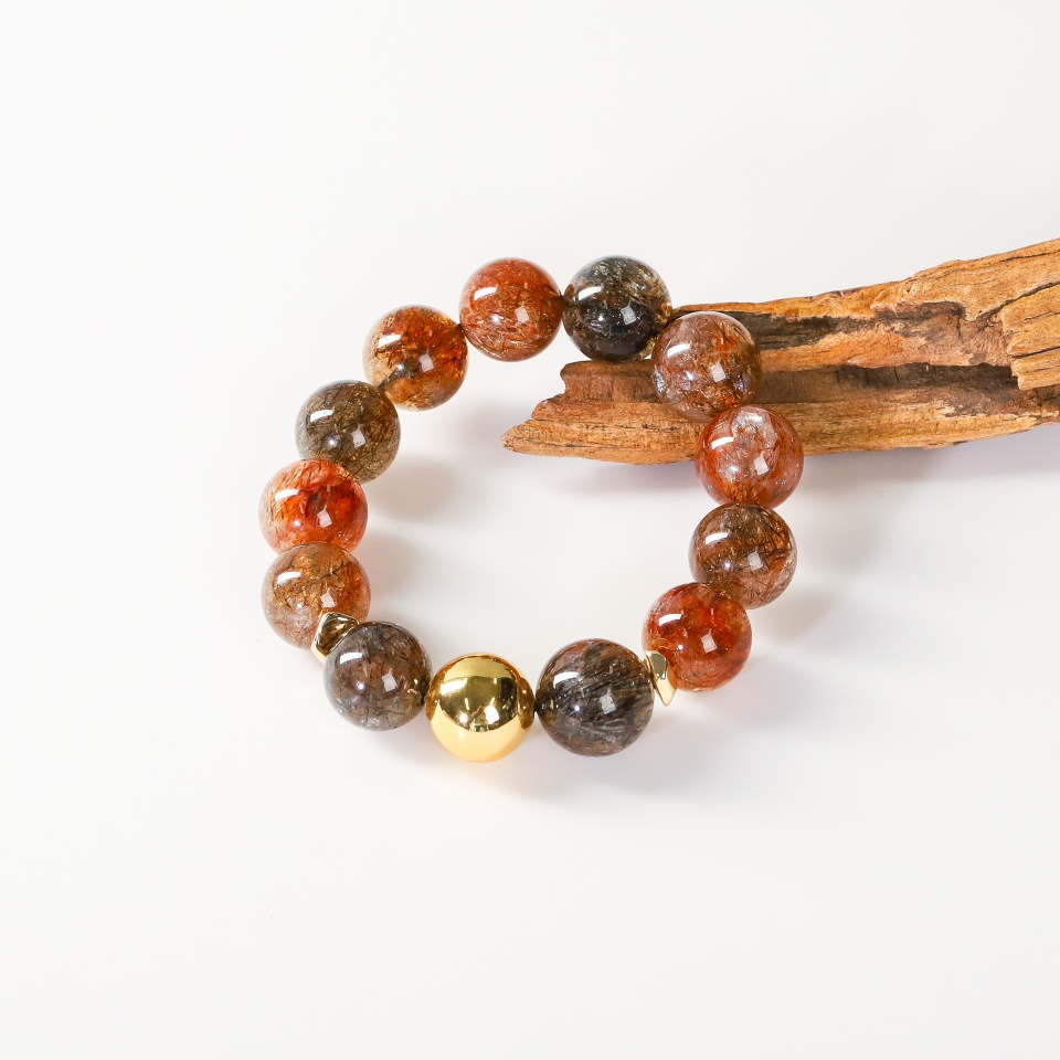 金辉闪耀丨黑金超设计款 手串