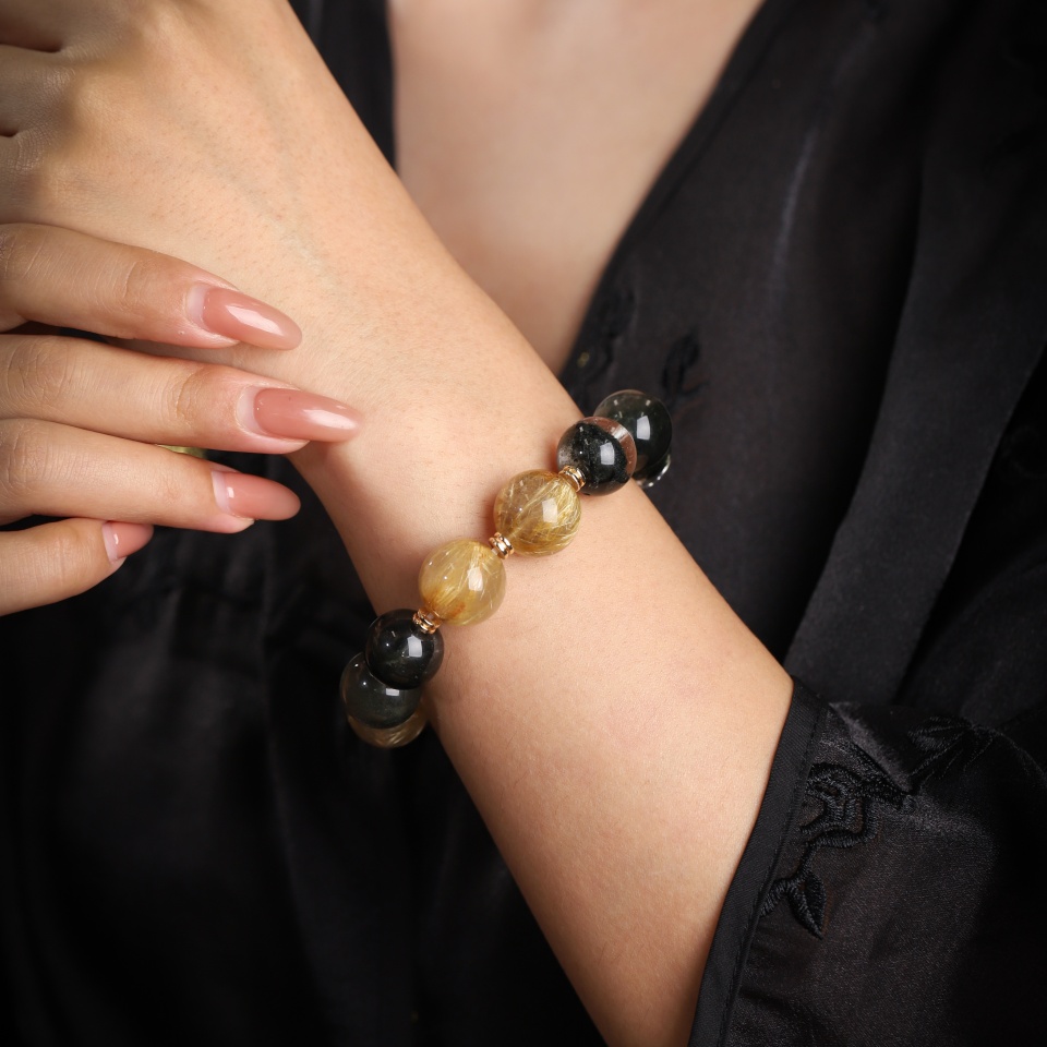 【富】乾坤聚宝丨绿幽灵发晶 手串