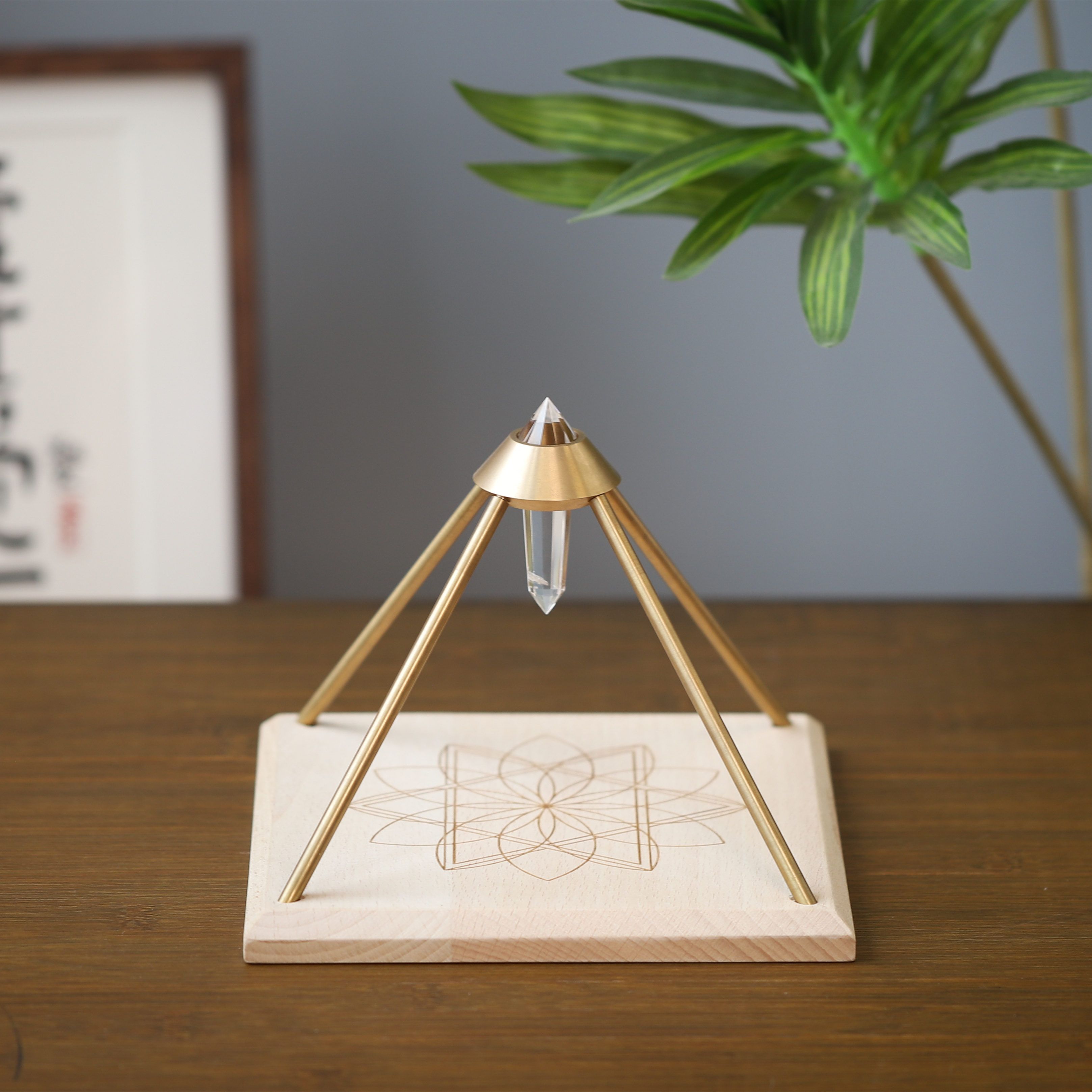 12棱面沃格尔权杖「送金字塔12瓣莲花 神圣几何」