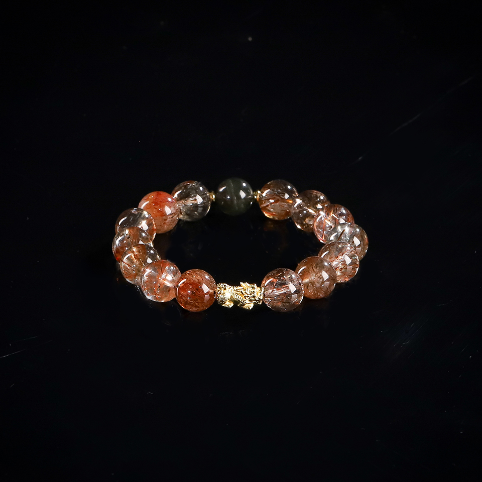 丰盈显化丨黑金超貔貅 手串